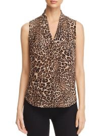 Amal Leopard Sleeveless Blouse at Bloomingdales